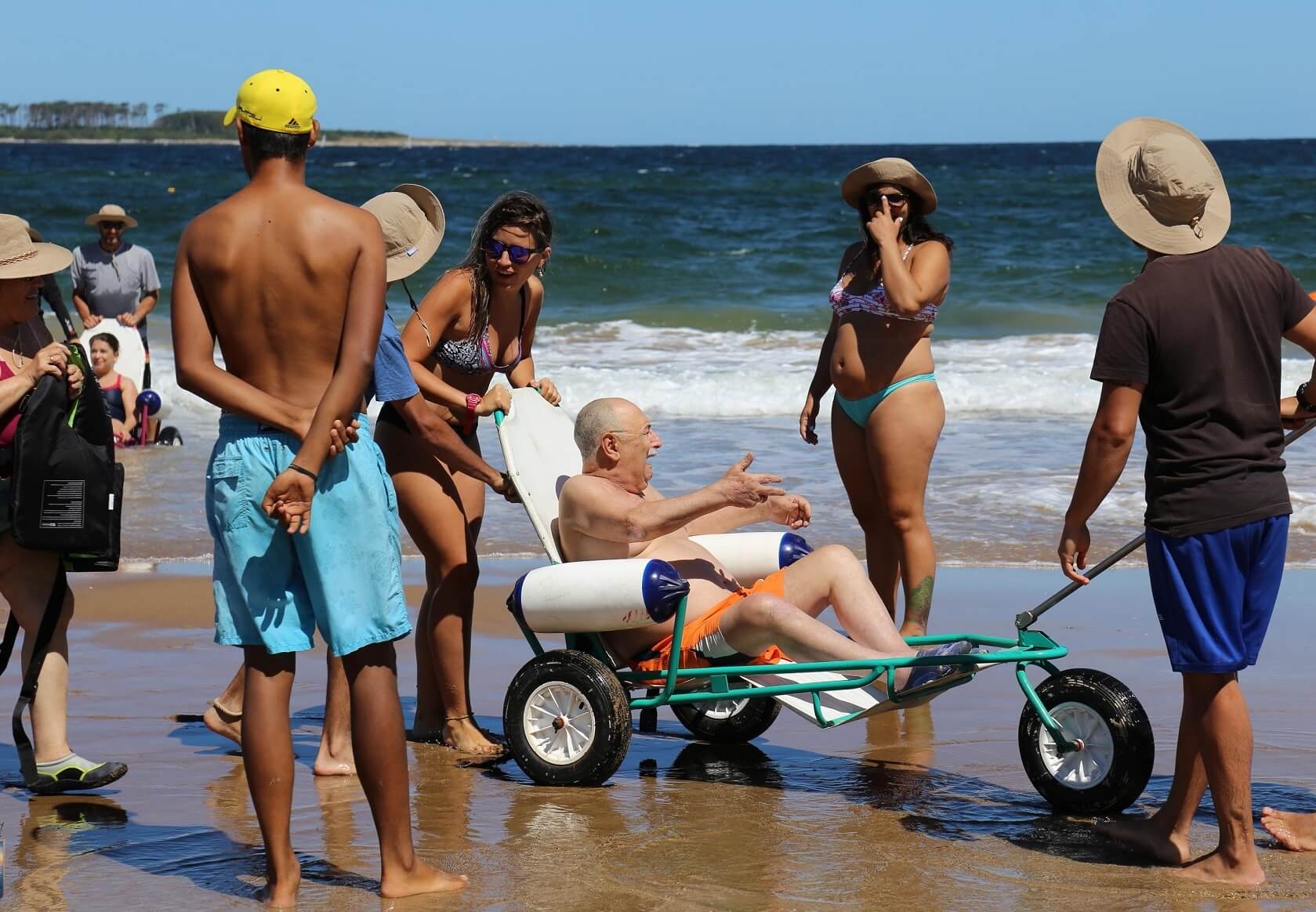 Playa accesible en Punta del Este - Turismo accesible esteño